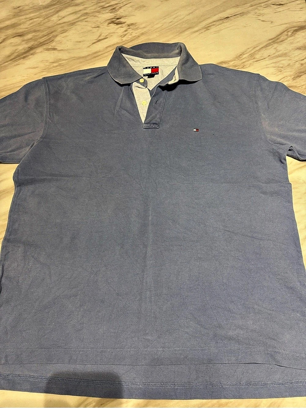 Tommy Hilfiger Men's Blue Polo Shirt size L